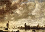 GOYEN, Jan van View of the Merwede before Dordrecht sdg China oil painting reproduction
